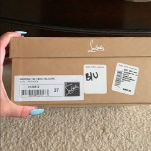 Peacock blue Christian Louboutin Heels